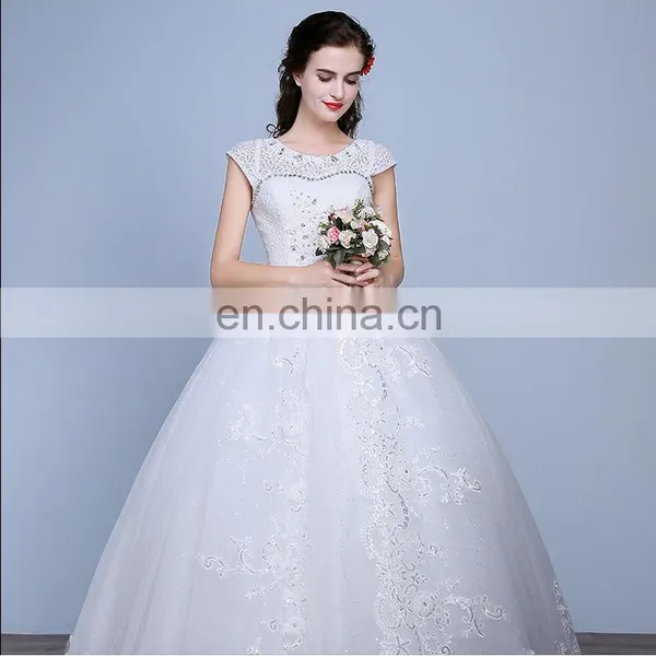 HS1617 Ball Gown Wedding Dresses 2017 New Gorgeous Dazzling Princess Bridal Real Image Luxurious Tulle Handmade Rhinestone photo-5