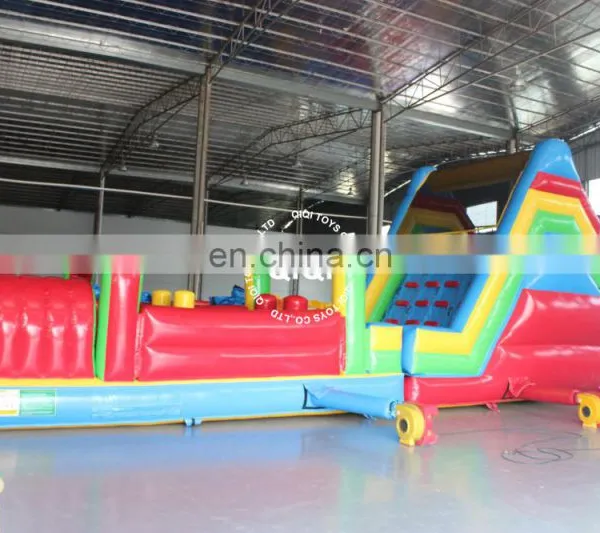 Adult & Kids Challenge Course Obstacle Inflatable With Water Pool for Rental photo-3