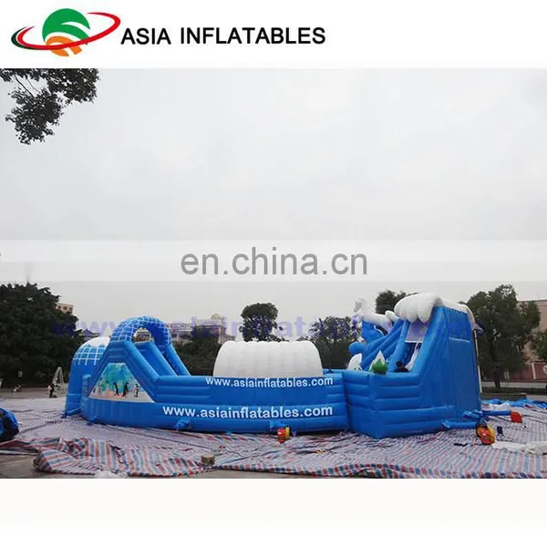 Commercial Inflatable Land Water Park / Kids & Adults Inflatable Water Sports / Outdoor Inflatable Amusement Park Project photo-3