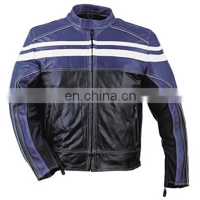 HMB-0412A LEATHER MOTORBIKE JACKETS MOTORCYCLE BIKER COATS photo-4