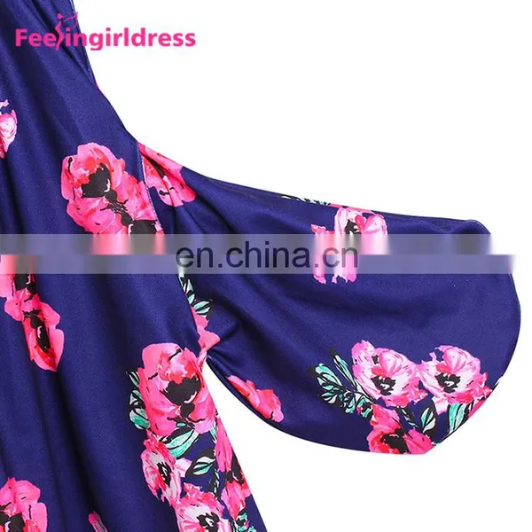 Free Shipping Print Floral Women Kimono Mini Long Sleeve Soft Dresses In Bulk photo-3