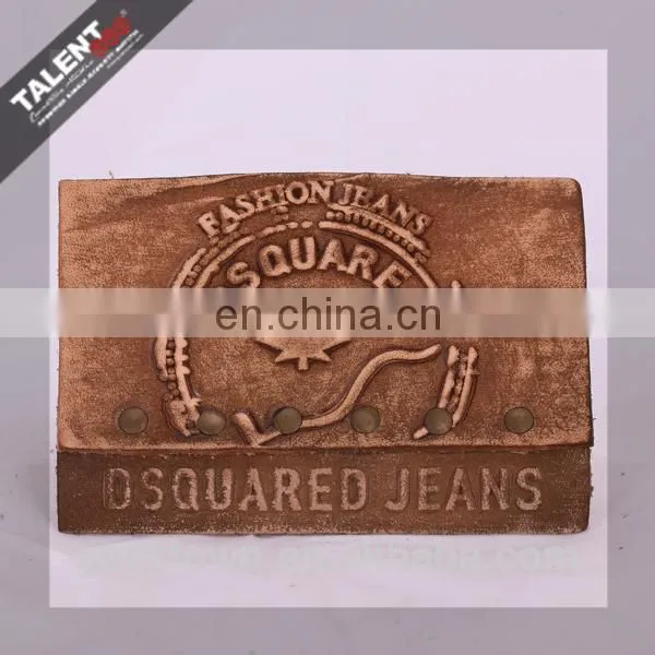 Free Design Fashion Logo Customized Special Metal Real Leather Badge Patch for Jeans photo-5