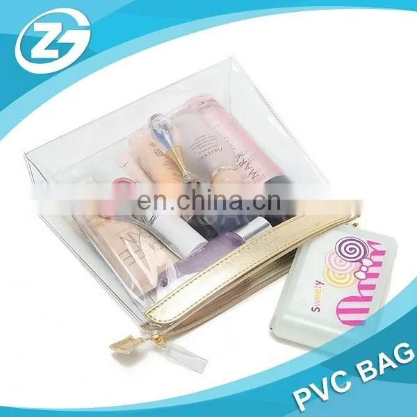 Transparent PVC Makeup Bags With Zipper PVC Plastic Toiletry Bag photo-2