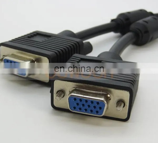 1 VGA Male to 2 VGA Female VGA Monitor Y Splitter Cable photo-5