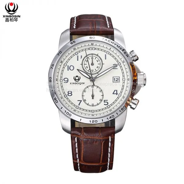 XINBOQIN Manufacturer LOGO Custom Fashion Business High Quanlity Simple Design 2018 Luxury Quartz Brand Name Stainless Steel Men's Watch photo-2
