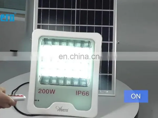 Anern Garden Outdoor Dimmable 200w Solar Led Flood Light