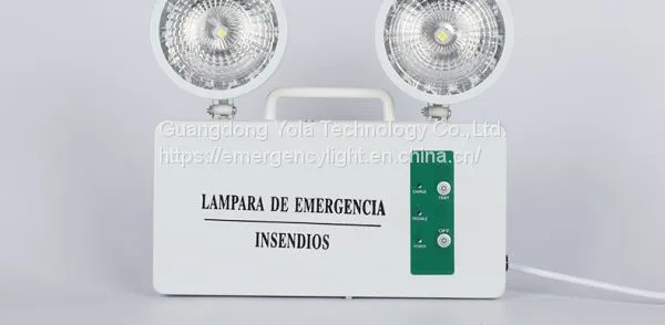 Factory Price Rechargeable Led Twin Spot Emergency Light Fire Safe Emergency Led Lamps photo-5