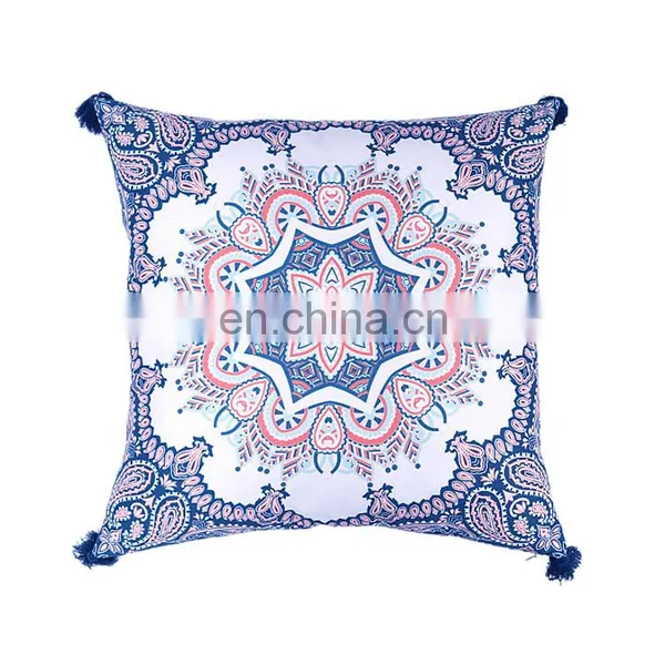 Unique Style Printed Waterproof Replacement Cushion Covers Outdoor Furniture With Tassels photo-2