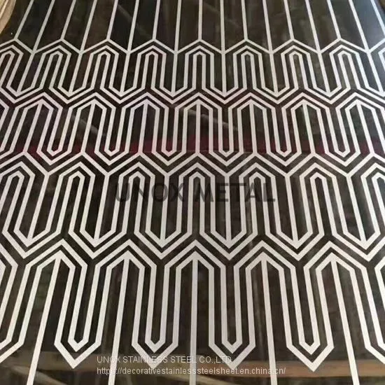 Customized Pattern Sheet Texture Finish Stainless Steel Plate for Curtain Wall Metal Decoration photo-2
