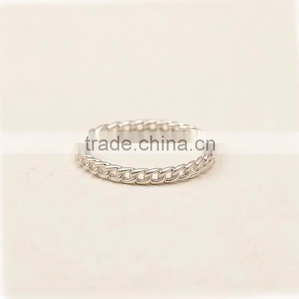 Fashion Jewelry Factory High Quality Silver Plated Shiny Finger Rings photo-3