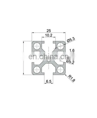 SHENGXIN Customized Extrusion 2525 Aluminium Profile T Slot photo-2