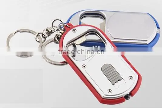 Promotion Gift Mini LED Light With Keychain and Bottle Opener photo-2