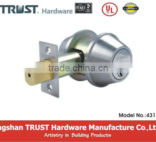 Commercial Door Lock ANSI Grade 2 Heavy Duty Double Cylinder Deadbolt
