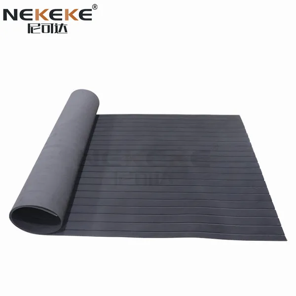 NEKEKE EVA Foam Sheet Deck Pad Cheap Outdoor Decking Black + Black Stripe photo-3