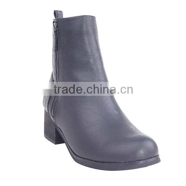 Extra Heelpiece Protection Military City Boots Cheap Comfort Lady Low Heel Ankle Boots photo-2