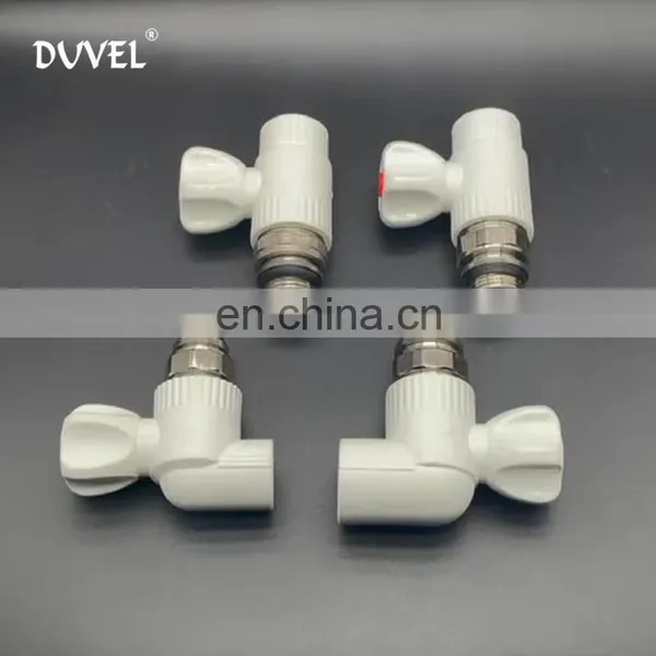 DUVEL PPR Thermostatic Radiator Valve Radiator Heating PPR Pipe Fitting Angel Male Thread Temperature Control Valve photo-3
