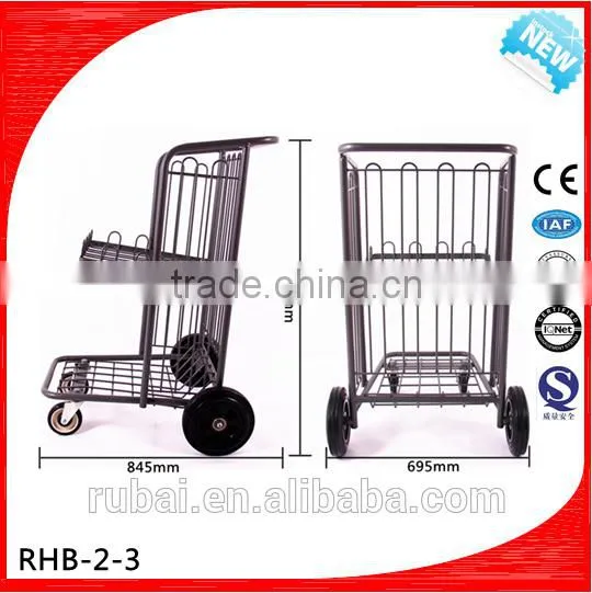 Supermarket luggage shopping trolley with wheels