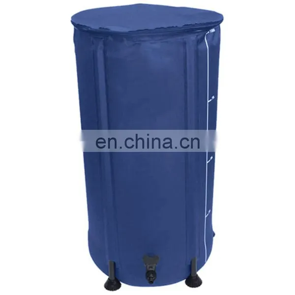 50 Gallon Collapsible Reserve Garden Blue Green White Water Barrels Liquid Tank photo-4