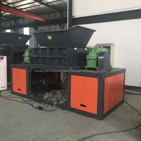 2022 New Type Hammer Mill Automatic Double Shaft Shredder Used in Wood for Sale Plastic Shredder Scrap Metal Recycling Welcomed photo-3