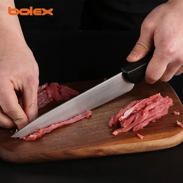 Chef Cook Kitchen Knives Colour Coded Handles Sharpening Grinding Knifepro CATERING FOODSERVICE COMMERCIAL COOKING UTENSILS GADGETS CHEF BUTCHER STEAK BACON DELI SAUSAGE HAM CHEFS COOK SUPPLY KNIVES photo-3