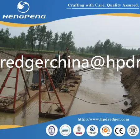 China Heavy-Duty 120m3/T Chain Bucket Iron Dredger for Effective Salt Management photo-2
