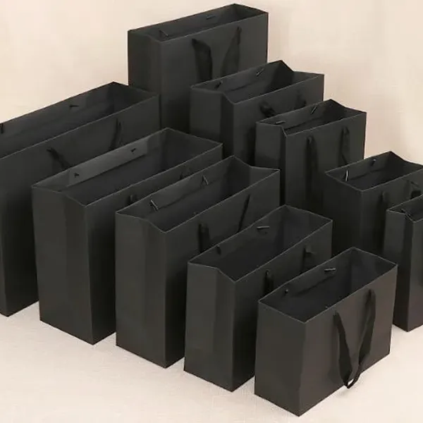 Luxury Merchandise Retail Euro Tote Gift Packaging Art Paper Shopping Bags photo-2