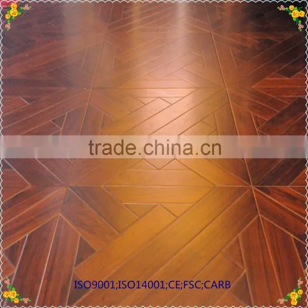 Attractive and Durable Smooth Multilayer Walnut Hardwood Parquet Flooring