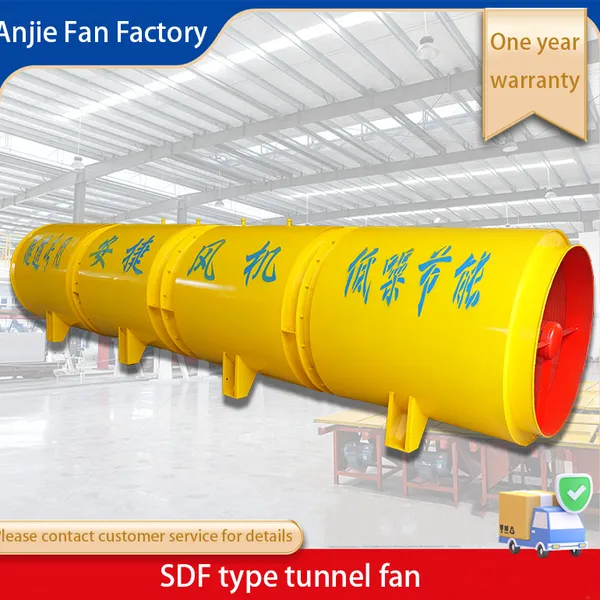 Вентиляторы туннельные ANJIE FAN SDF(B)-4-№14-2x185кВт. Вентиляторы местного вентилирования для туннелей в строительстве шоссей, взрывобезопасные, высокого давления