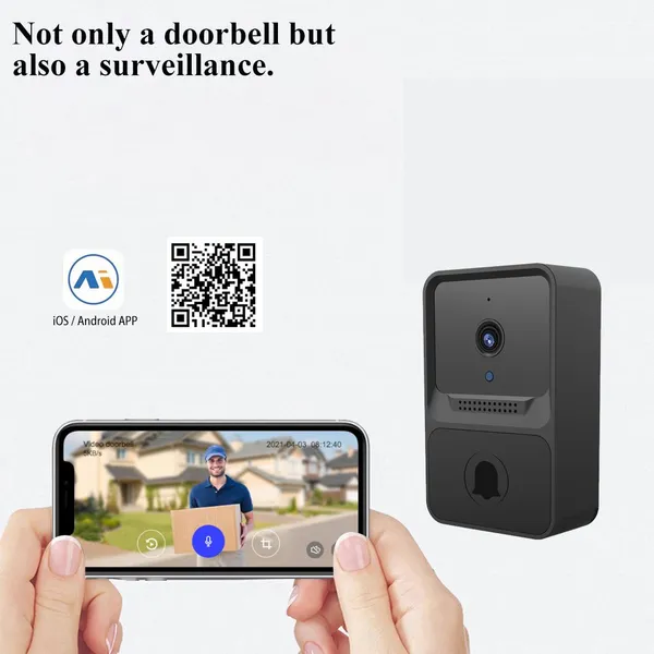 Smart Intercom Home Security Doorbell HD 480P Smart Video Camera Door Phone Remote Smart Doorbell With 2.4GHz Wifi photo-3