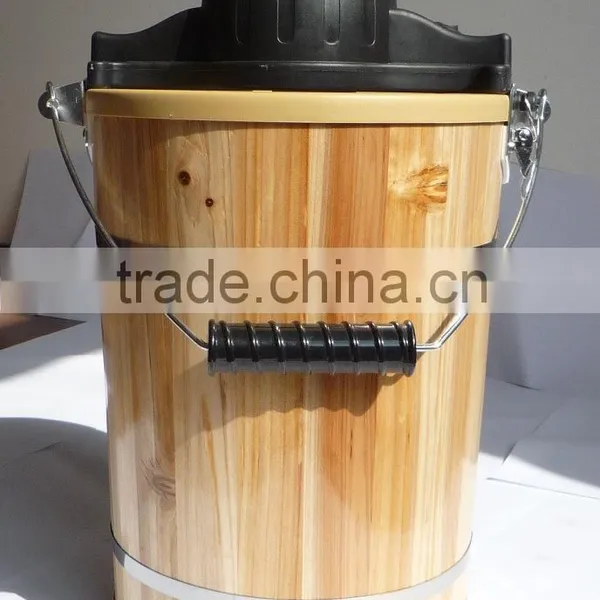 6qt Original Wooden Bucket Ice Cream Maker