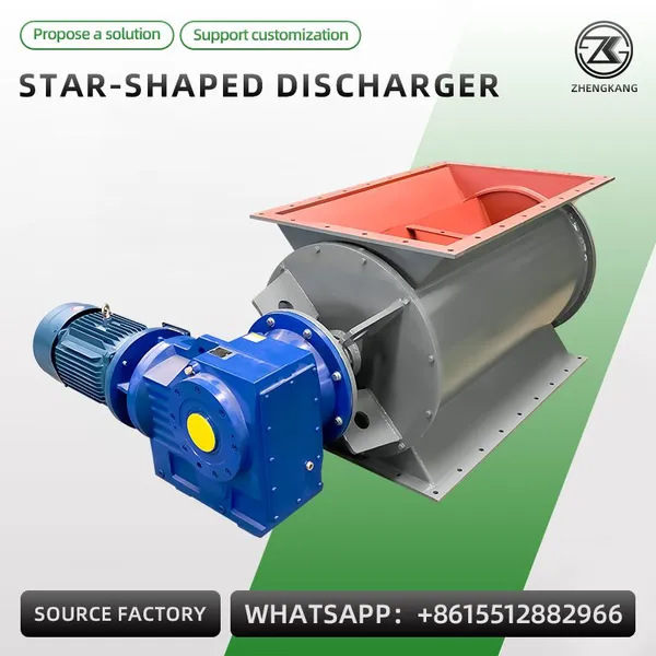 High Quality YJD Star-shaped Unloader Rotary Airlock Valve Industrial Dust Collector Discharge Rotary Feeder For Powder Granule photo-3