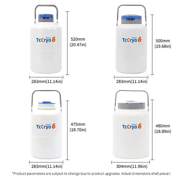 El Salvador 6L Bull Semen Storage TcCryo Liquid Nitrogen Holding Tank photo-4