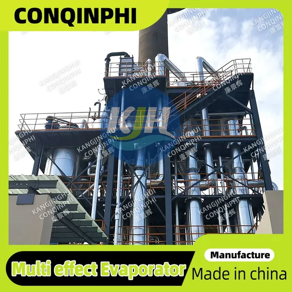 Multi-effect Concentrating Evaporator Steam Heating 500L/h Evaporation Capacity Continuous Operation photo-3