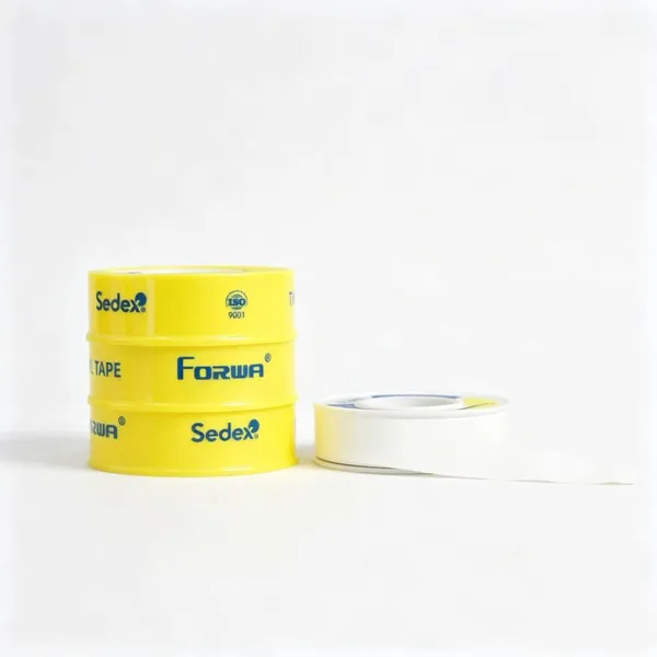 Forwa FW870 Durable PVC PTFE Sealing Tape 12mm Chemical Resistant Injection Molded Yellow and Blue ODM OEM Construction Thread photo-2