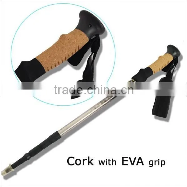 4 Sections Aluminum 7075 Inner Lock With Anti Shock Trekking Pole Supplier's Choice photo-4