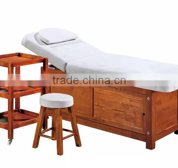 OEM Beauty Salon Equipment Professional Nugabest Massage Bed Wooden Portable Foldable Folding Massage Table Couch Bed photo-5