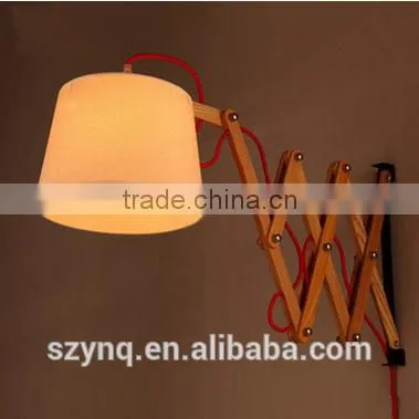 Telescopic Wooden Wall Lamp
