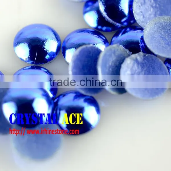 Sparkle Cobalt Color Lead Free&nickel Free Rhinestuds Dome, Hotfix Half-round Pearls for DIY Clothes Punk Jacket