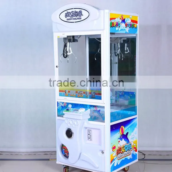 2016 Sinoarcade Hot Happy Dolphin Doll Snack Cigarette Crane Claw Machine Coin-op Funfair Gift Game Machine for Kids and Adult photo-3