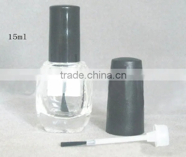 15ml Square Empty Glass Nail Polish Bottle Wholesale