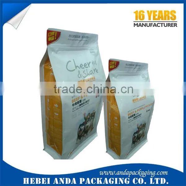 Food Grade Dog Cat Treat Packaging Bag /Flat Bottom Zipper Stand up Pouch Plastic Pet Food Bag 1kg 2kg photo-5