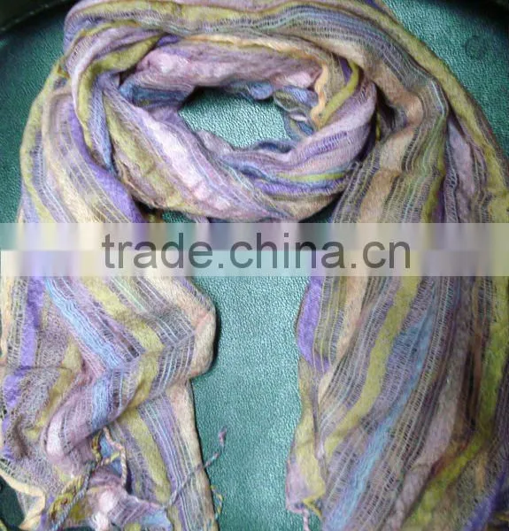 Cotton Striped Scarves & Stoles