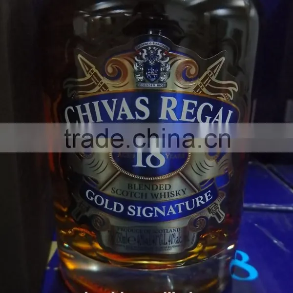 Chivas Regal Aged 18 Years Blended Scotch Whisky Gold Signature
