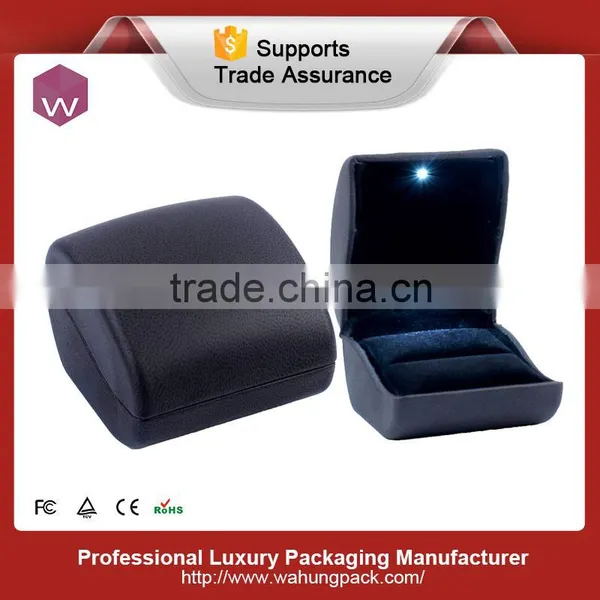 Black Light Plastic Ring Insert Jewelry Box(WH-4031-ML)