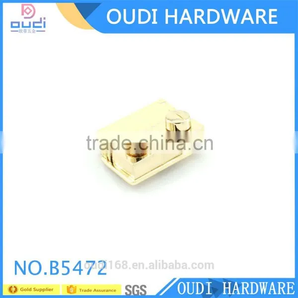 China Factory Wholesale Light Gold Fancy Twist Lock For Famous Women Handbag Accessories photo-2