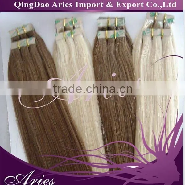 40pcs 100% Human Hair Seamless Tape-in Extensions Remy #613 photo-5