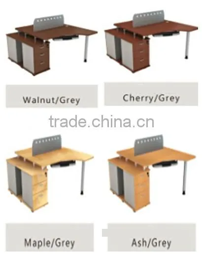 Flexible Melamine Office Desk Office Furniture Work Station photo-4