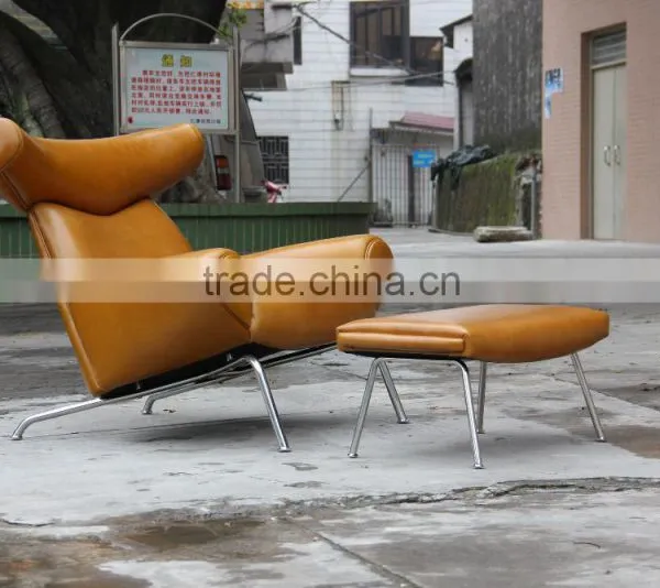 Hans J. Wegner Famous Design ox Chair With Ottoman photo-4