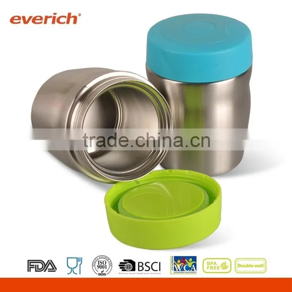Double Wall Stainless Steel 350ml 500ml Vacuum Food Container photo-3