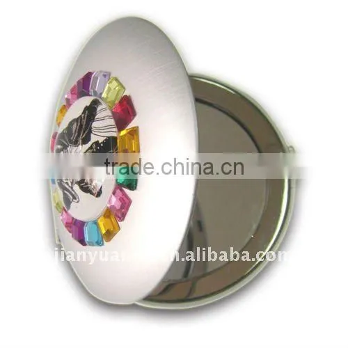 Metal Makeup Mirror Compact Mirror / Beauty Jewelry Mirror / Round Aluminum Compact Mirror photo-4